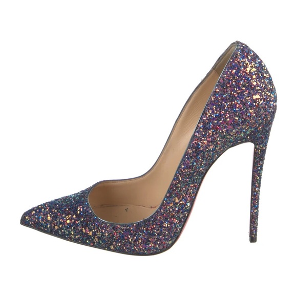 ❤️Christian Louboutin So Kate Dragonfly Glitter Heels❤️ - Picture 1 of 5